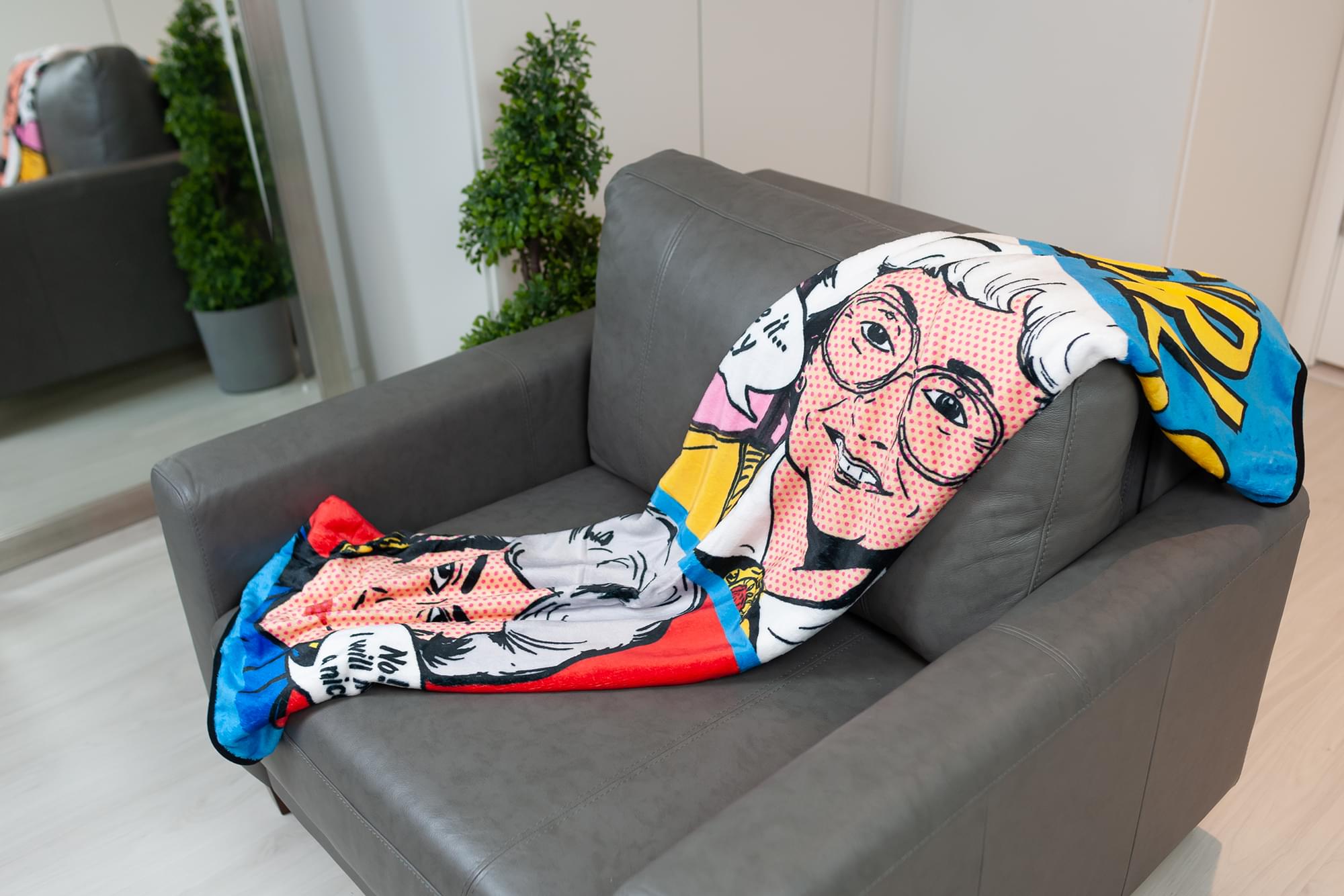 Golden Girls Pop-Art Throw Blanket | Golden Girls Quotes | 60 x 45 Inches