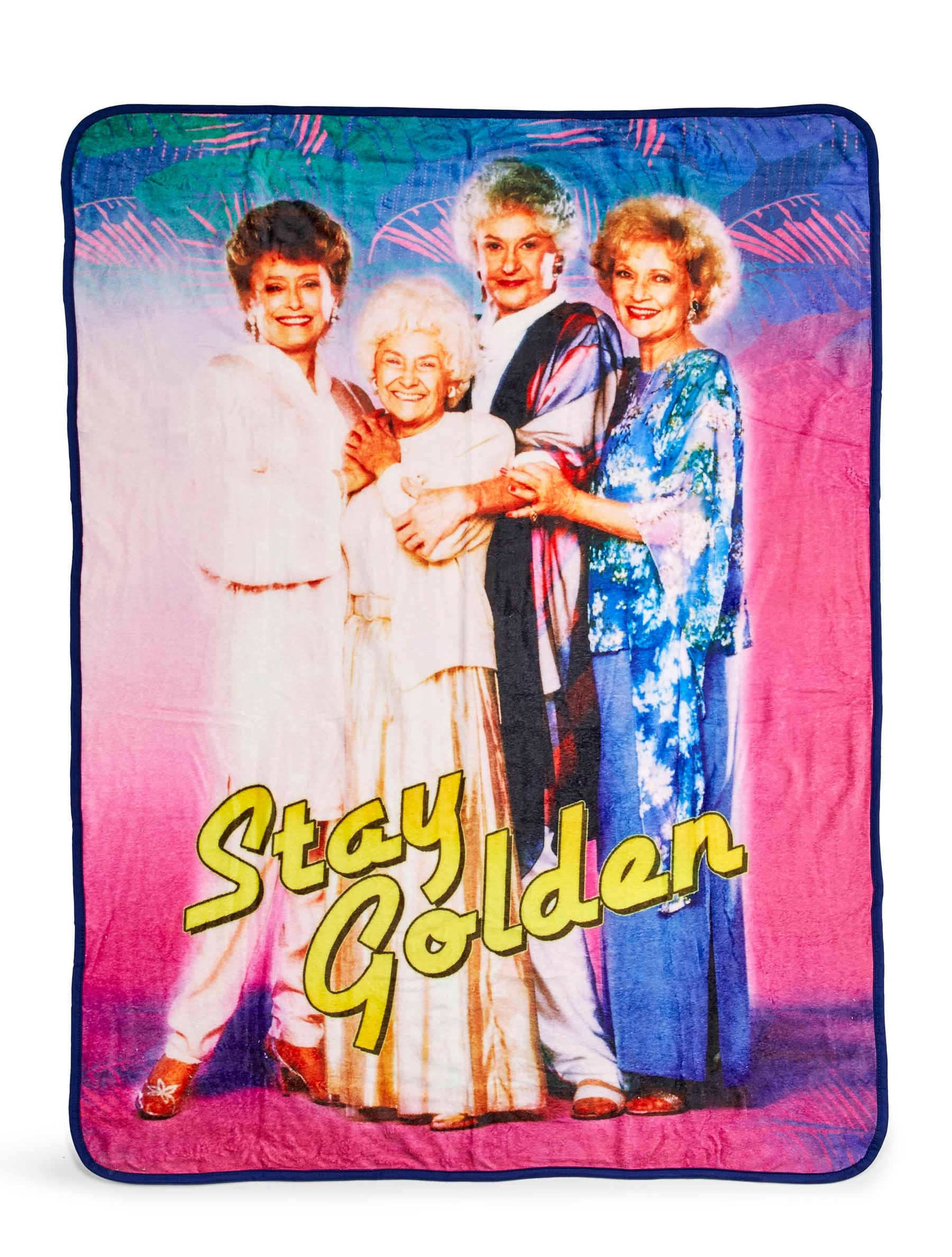 The Golden Girls Stay Golden 45 x 60 Inch Fleece Throw Blanket