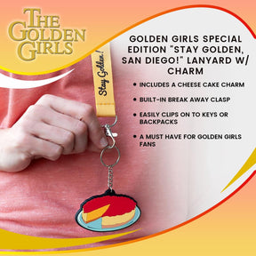 Golden Girls Special Edition "Stay Golden, San Diego!" Lanyard w/ Charm