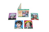 The Golden Girls Collectible Warhol Art Style 4-Magnet Set | 4-Inch Tall Magnets