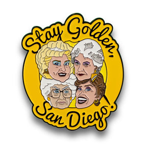 Golden Girls Collectibles | Exclusive Enamel Pin | Stay Golden San Diego