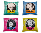 The Golden Girls 14-Inch Character Throw Pillows | Set of 4