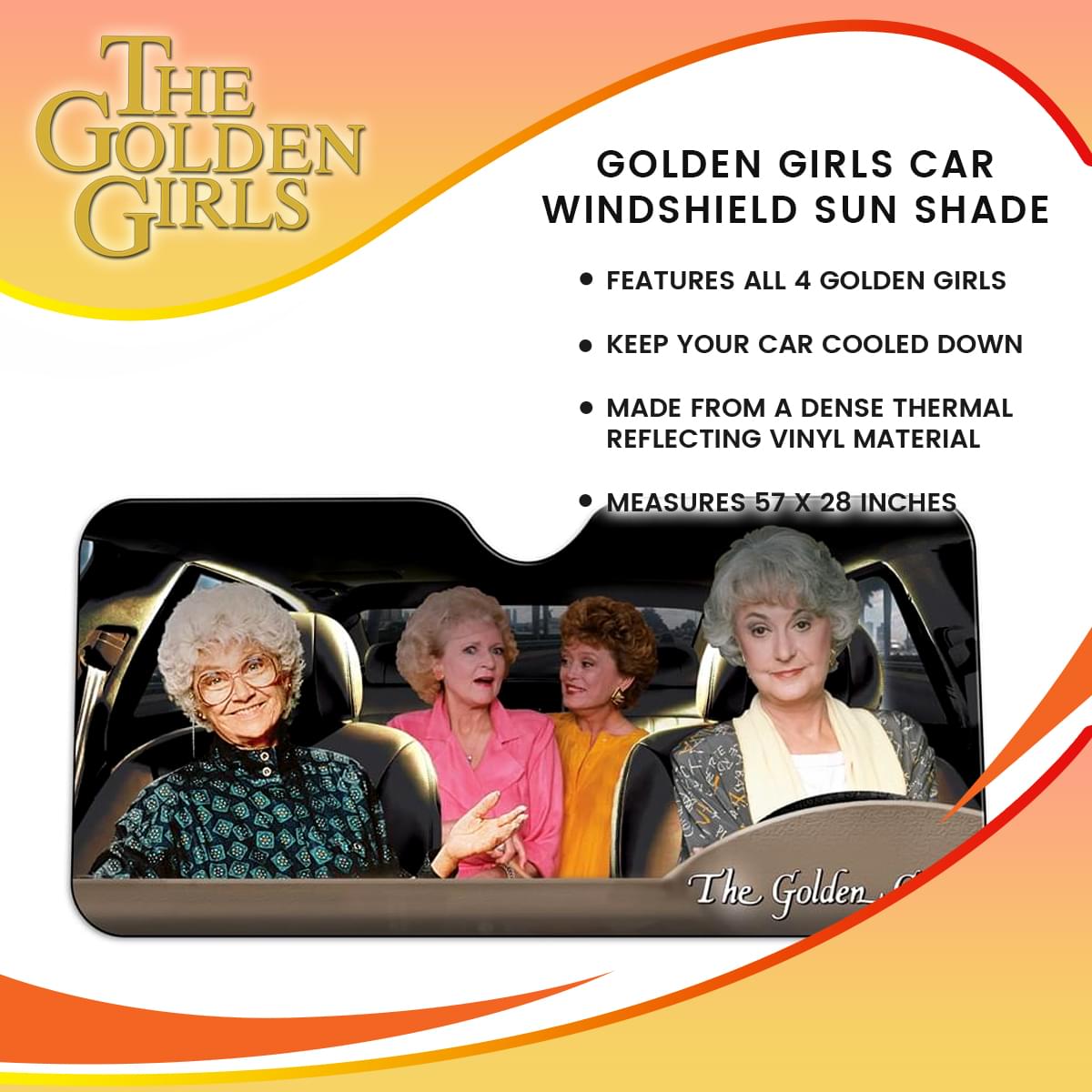 Golden Girls Car Windshield Sun Shade