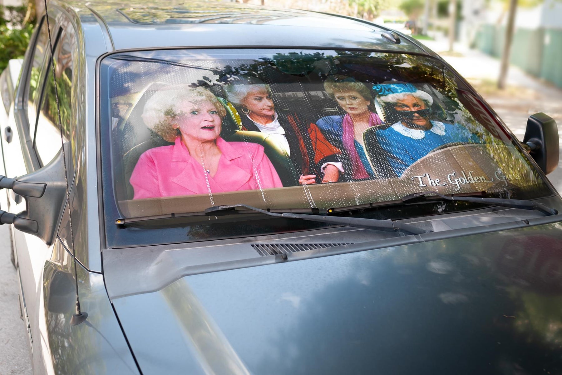 The Golden Girls Car Sunshade with Sophia Driving Toynk Exclusive