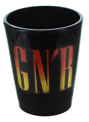 Guns N Roses Logo 2oz Black Shot Glass