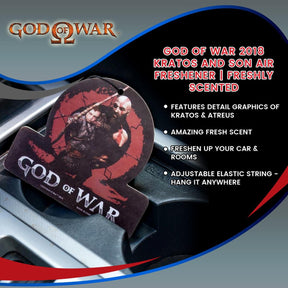 God of War 2018 Kratos and Son Air Freshener | Freshly Scented