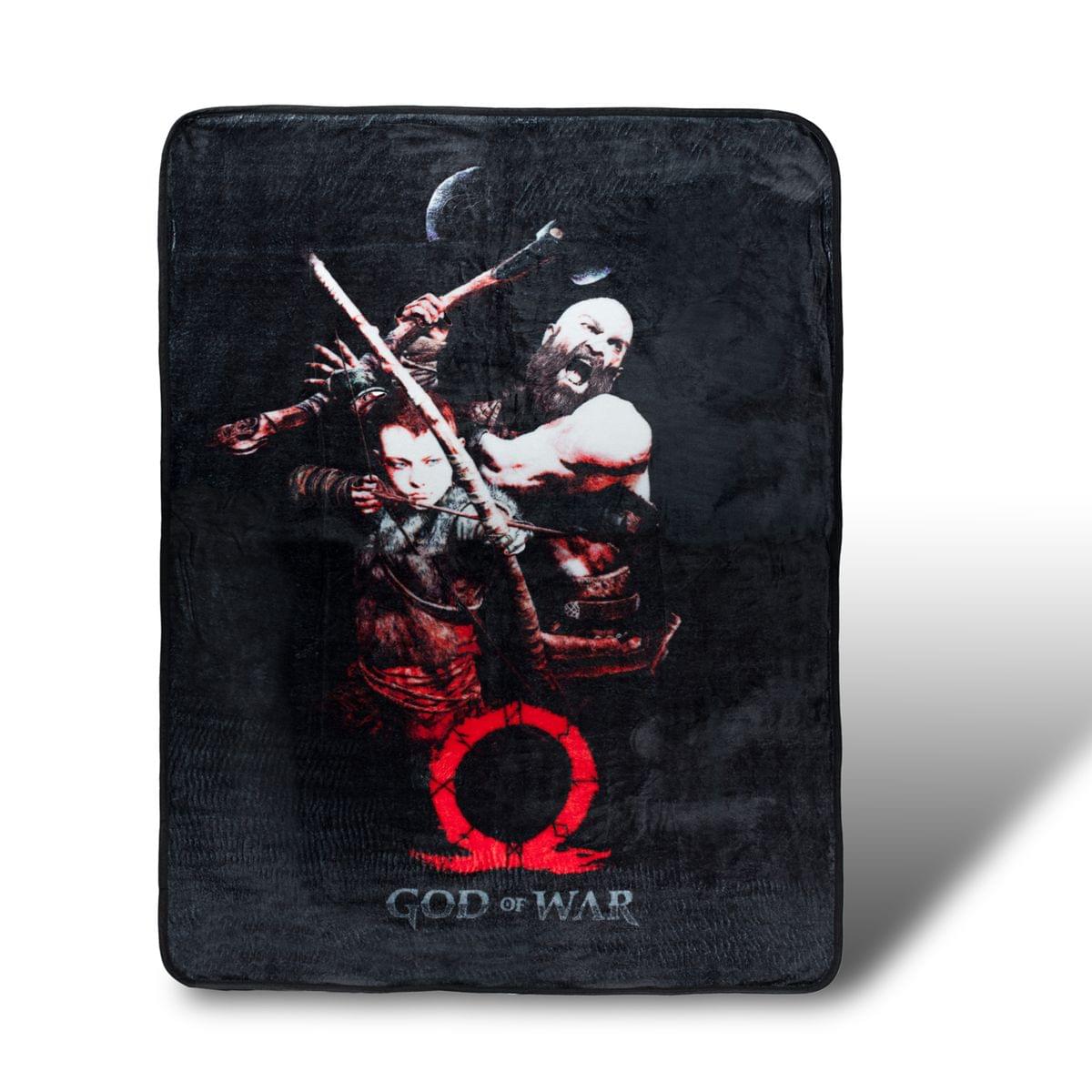 Kratos and Son God of War Lightweight Fleece Throw Blanket | 45 x 60 Inches