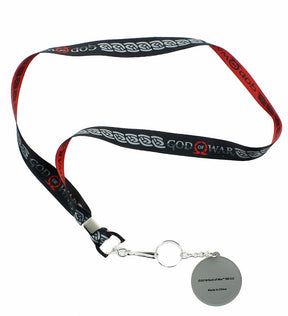 God of War 2018 Logo Lanyard with ID Tag and Charm