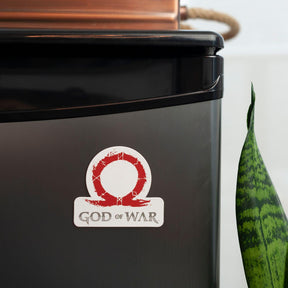 God of War 2018 Omega Logo Car Magnet | Kratos And Son | Video Game Collectible