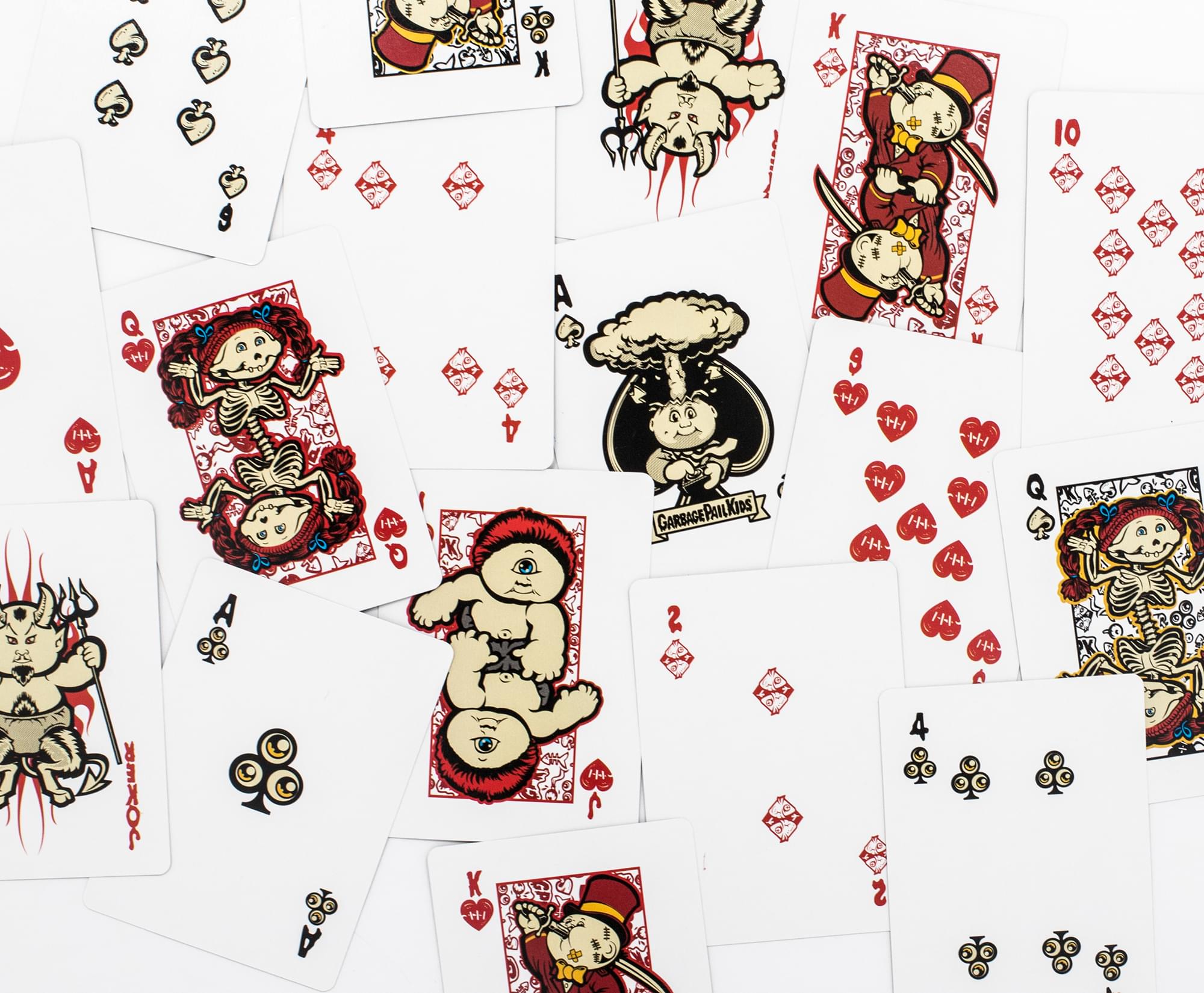 Garbage Pail Kids Playing Cards Designed By Hydro74 | Plus Adam Bomb Sticker