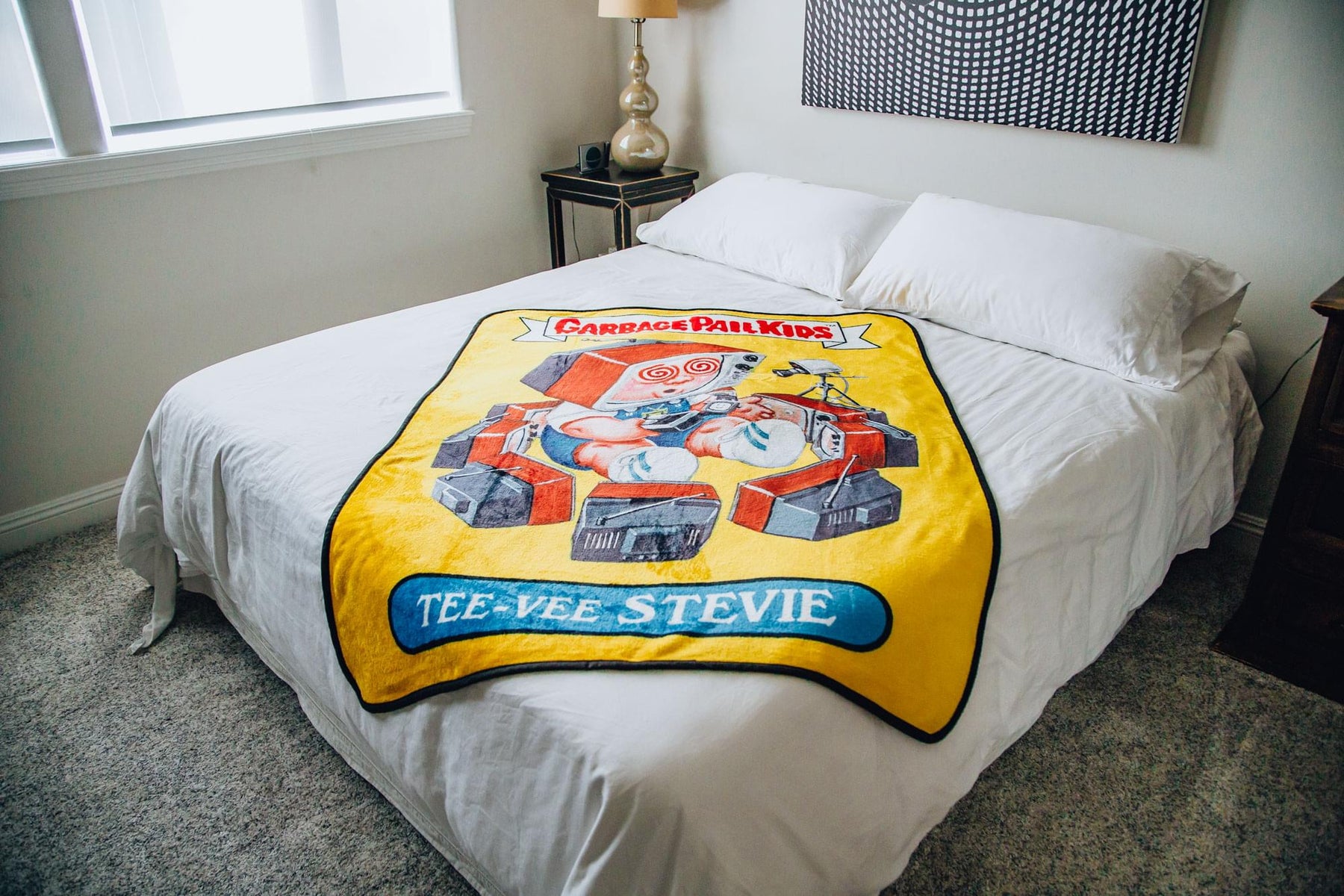 Garbage Pail Kids Tee-Vee Stevie Fleece Throw Blanket | 45 x 60 Inches