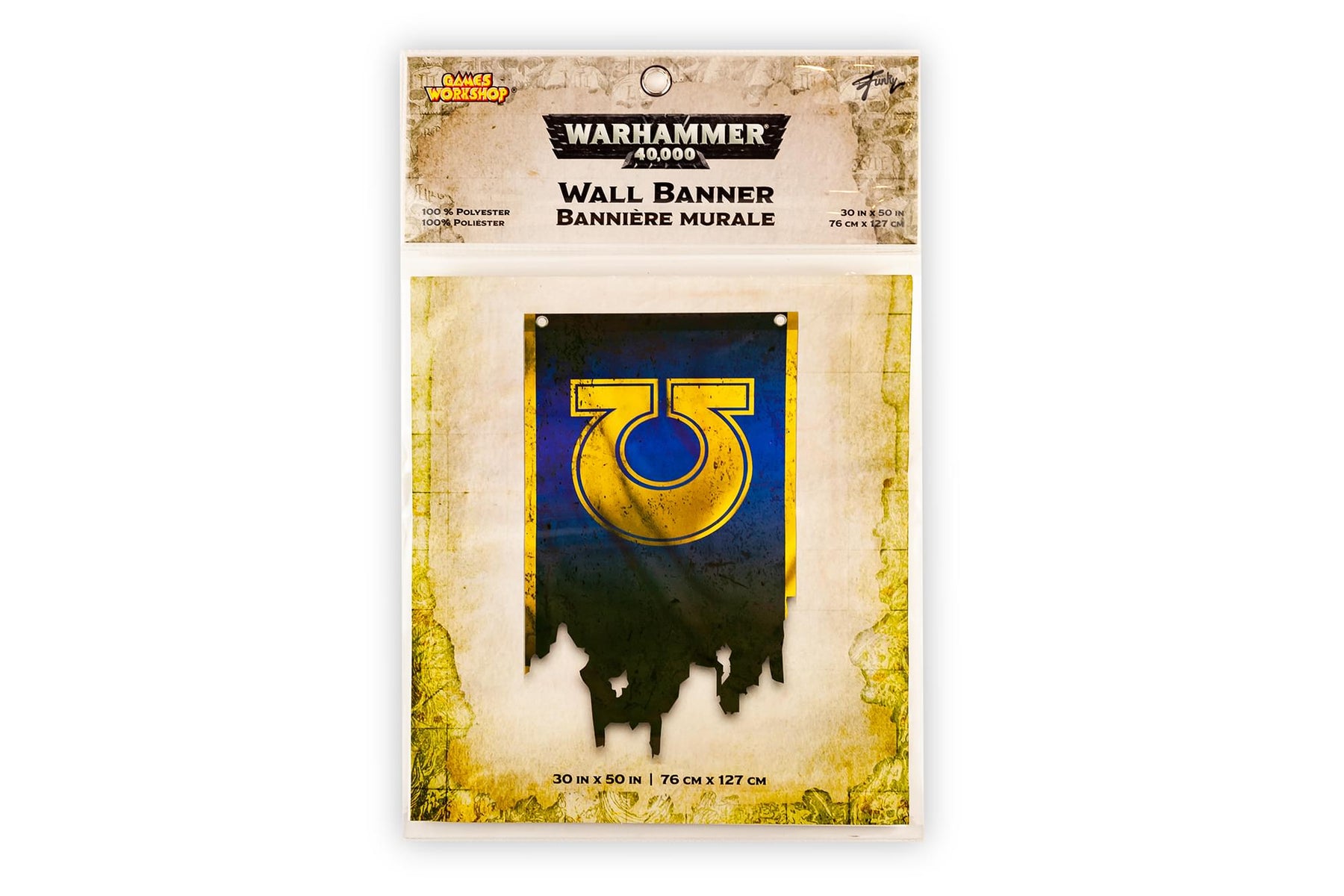 Warhammer 40K Ultramarines Logo 50x30 Inch Wall Banner
