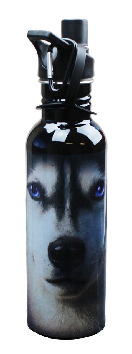 The Mountain Siberian Husky Face Water Bottle