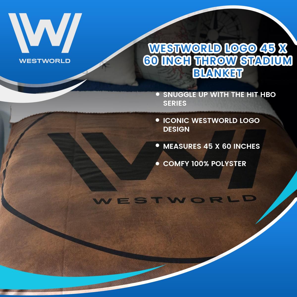 Westworld Logo 45 x 60 Inch Throw Stadium Blanket