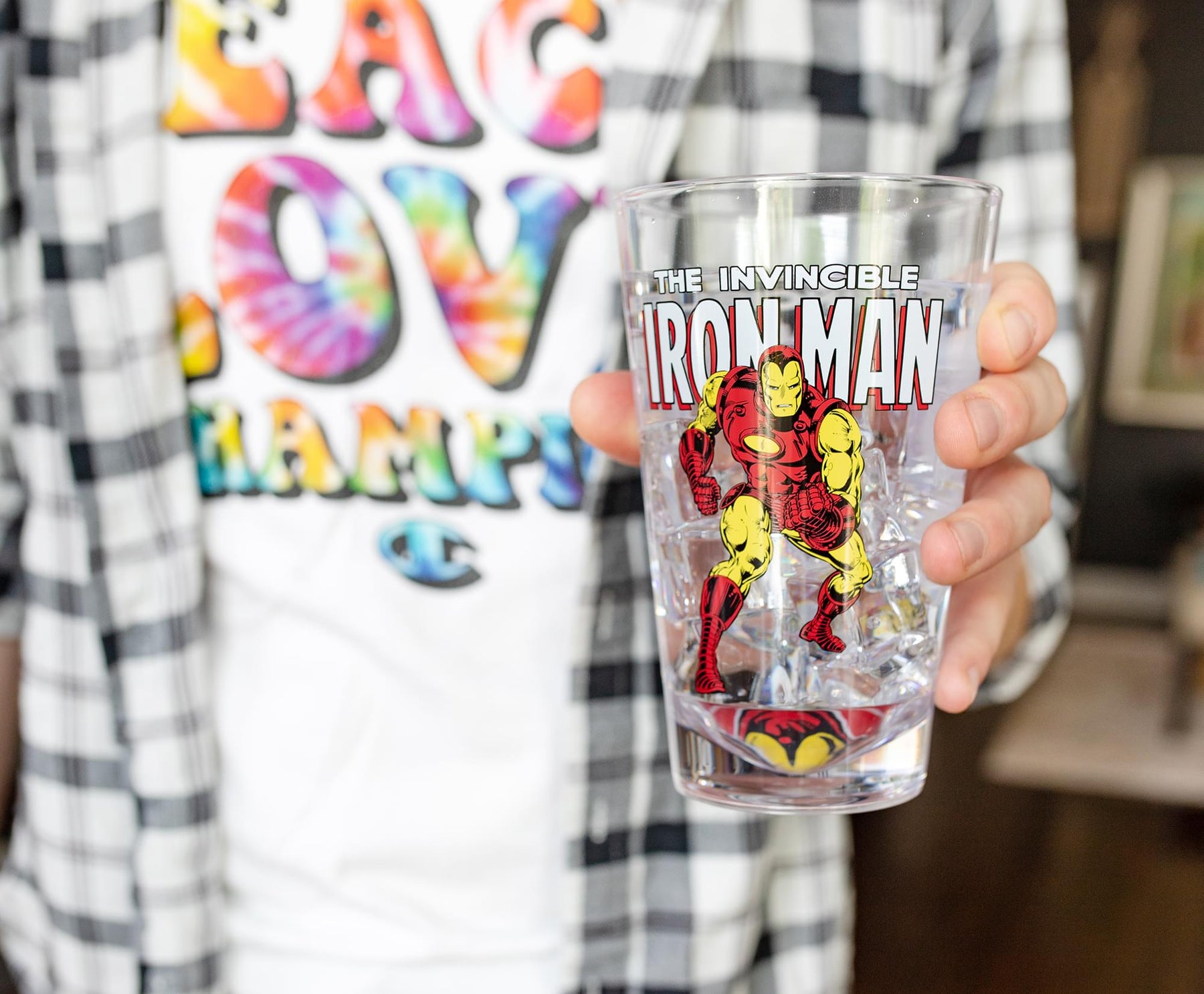 Marvel Retro Iron Man 16oz Shatter-Proof Acrylic Cup