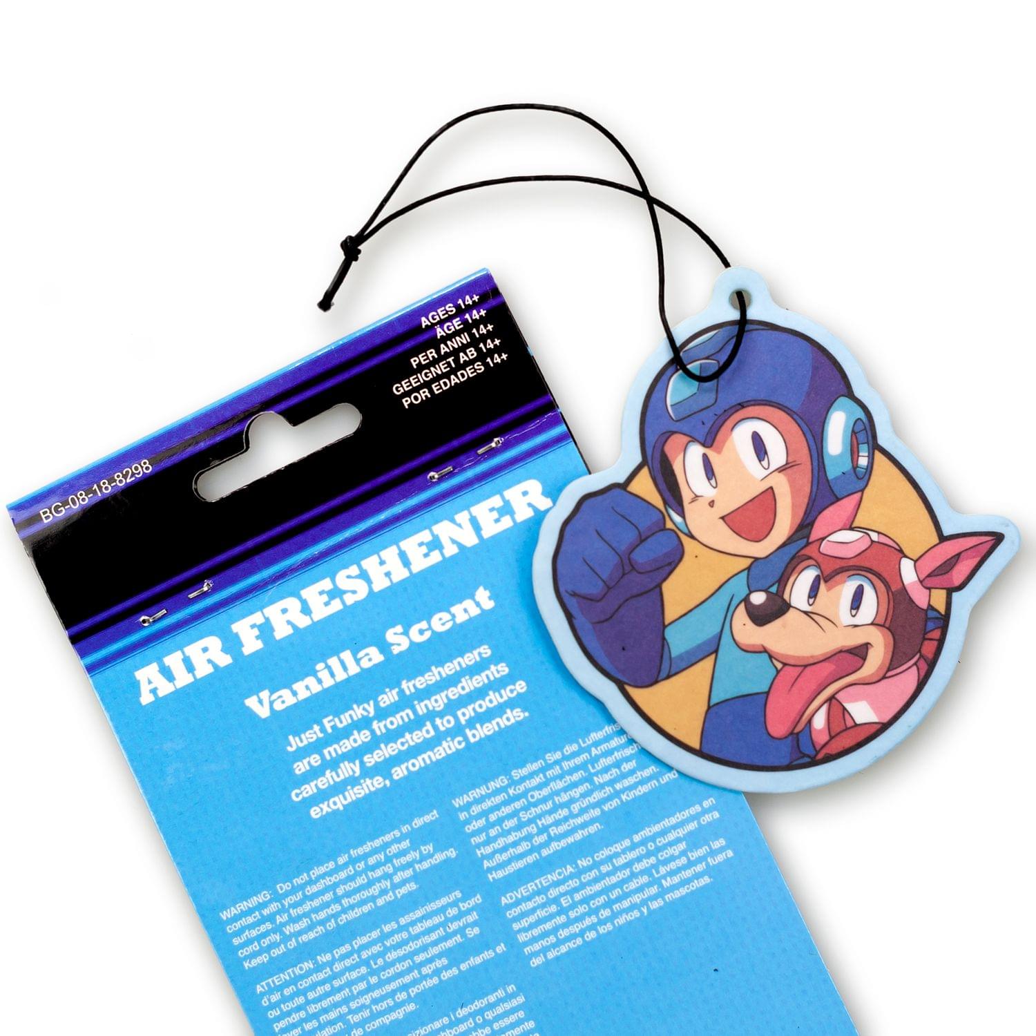 Mega Man and Rush Air Freshener | Vanilla Scented | Mega Man Legacy Collection