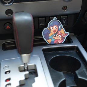 Mega Man and Rush Air Freshener | Vanilla Scented | Mega Man Legacy Collection