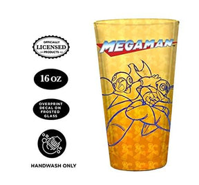Mega Man & Zero 16oz Orange Pint Glass