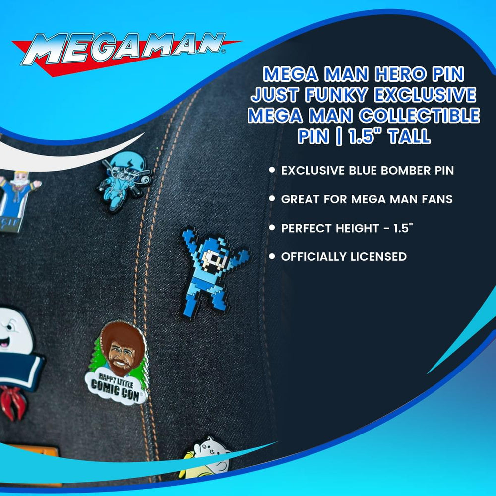 Mega Man Exclusive 8-Bit Mega Man Enamel Collector Pin | Free Shipping