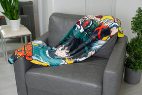 My Hero Academia Superheroes Lightweight Fleece Throw Blanket | 45 x 60 Inches