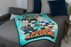 My Hero Academia U.A. Academy Heroes Large Fleece Throw Blanket | 60 x 45 Inches