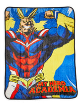 My Hero Academia Official All Might Large Fleece Throw Blanket | 60 x 45 Inches