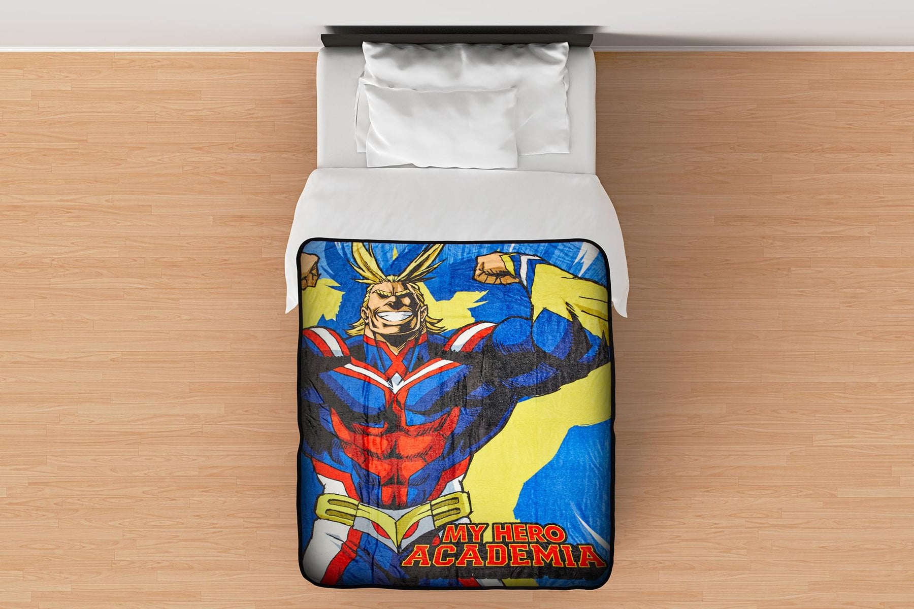 My Hero Academia Official All Might Large Fleece Throw Blanket | 60 x 45 Inches