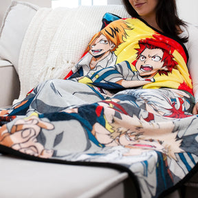 My Hero Academia Group Fleece Throw Blanket | 45 x 60 Inches