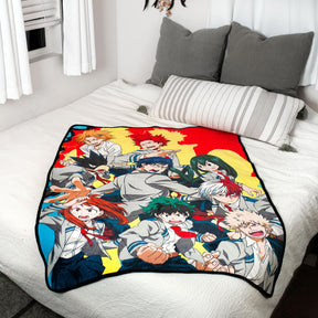 My Hero Academia Group Fleece Throw Blanket | 45 x 60 Inches