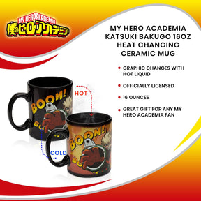 My Hero Academia Katsuki Bakugo 16oz Heat Changing Ceramic Mug