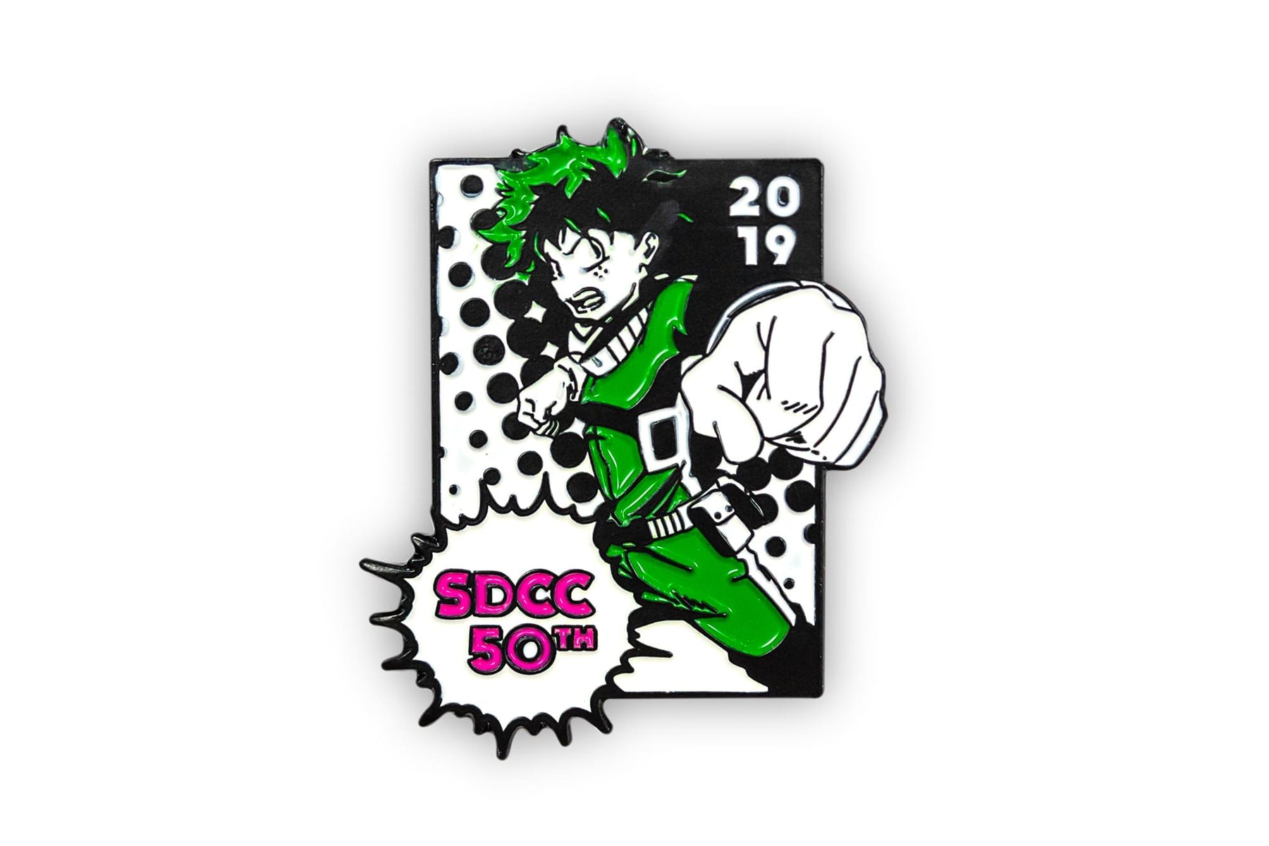 My Hero Academia Izuku Midoriya SDCC 2019 Exclusive 2-Inch Enamel Collector Pin