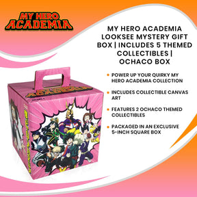 My Hero Academia LookSee Mystery Gift Box | Includes 5 Themed Collectibles | Ochaco Box