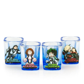 My Hero Academia 2oz Square Shot Glass 4 Pack
