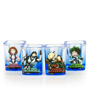 My Hero Academia 2oz Square Shot Glass 4 Pack