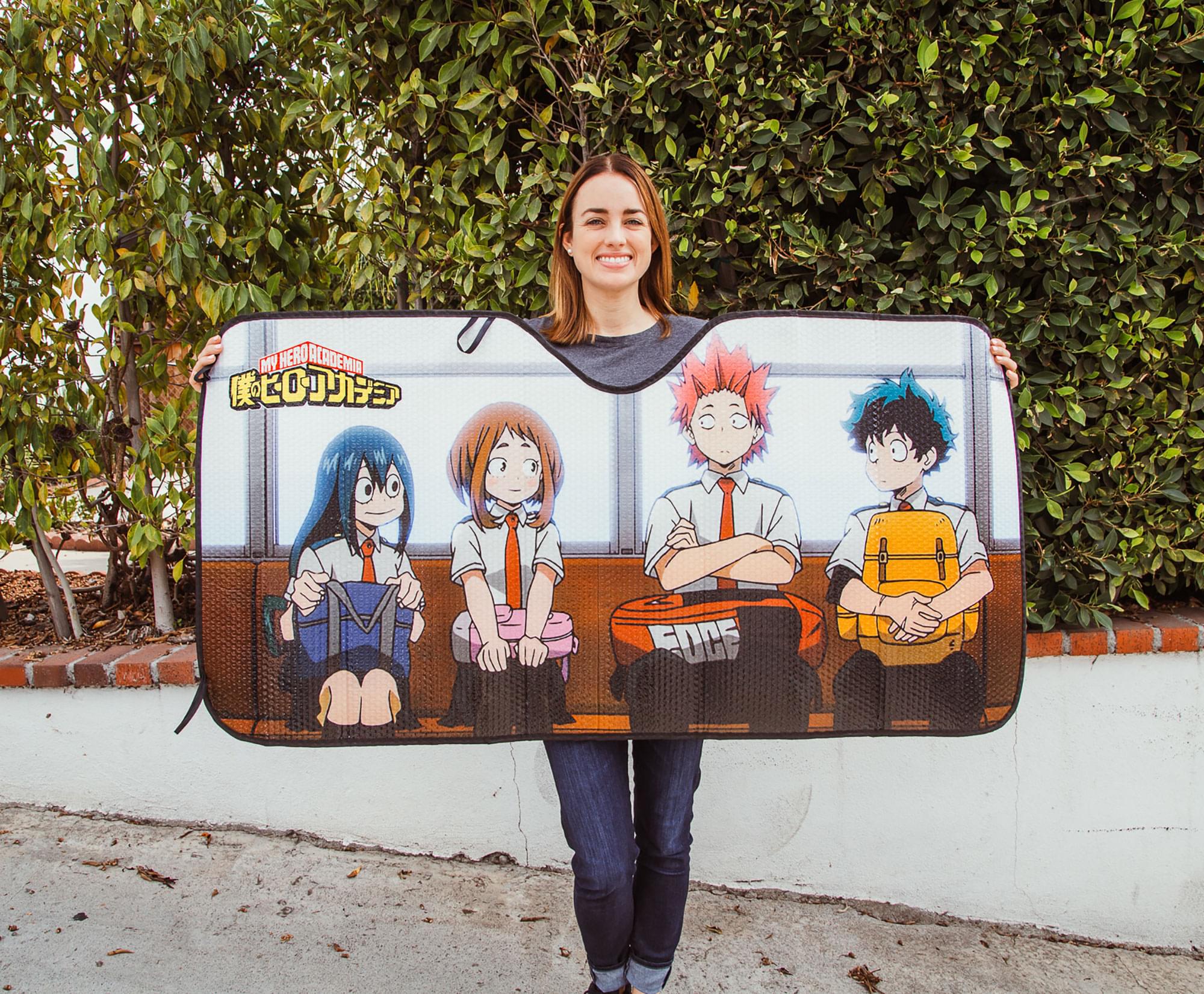 My Hero Academia Characters Sunshade for Car Windshield | 58 x 28 Inches