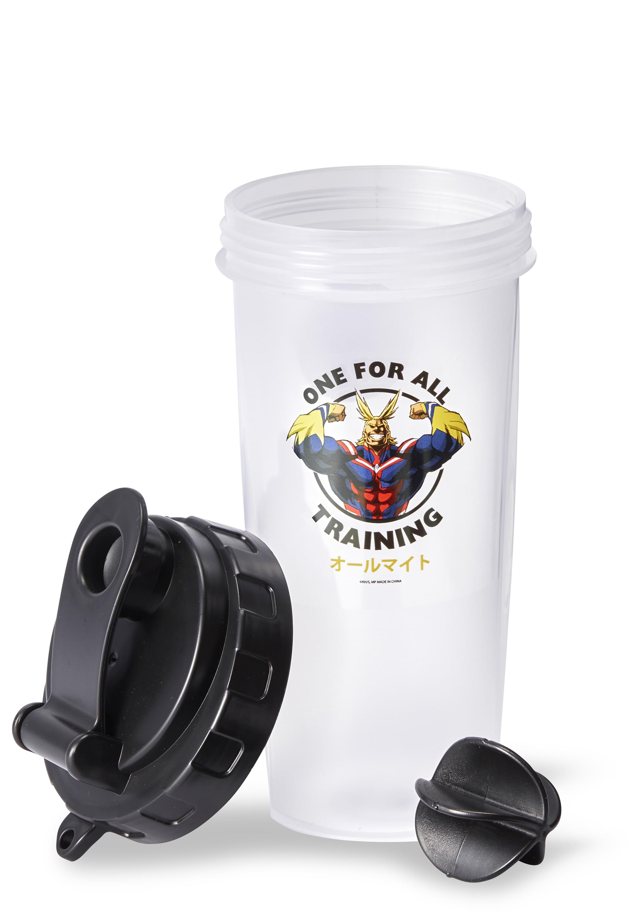 My Hero Academia All Might Training Gym Shaker Bottle | Includes Mixing Ball