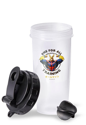 My Hero Academia All Might Training Gym Shaker Bottle | Includes Mixing Ball