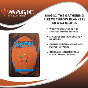Magic: The Gathering Fleece Throw Blanket | 45 x 64 Inches