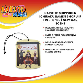 Naruto: Shippuden Ichiraku Ramen Shop Air Freshener | New Car Scent