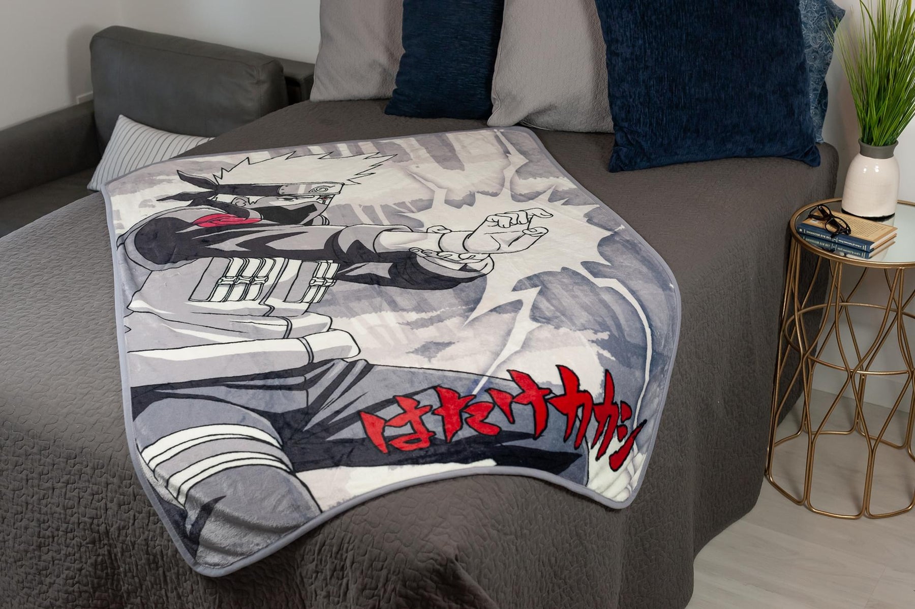 Naruto Kakashi Hatake Large Throw Blanket | Anime Blanket | 60 x 45 Inches