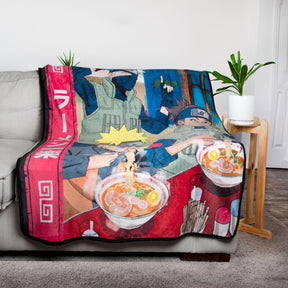 Naruto Ramen Shop Fleece Throw Blanket | 45 x 60 Inches