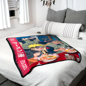 Naruto Ramen Shop Fleece Throw Blanket | 45 x 60 Inches