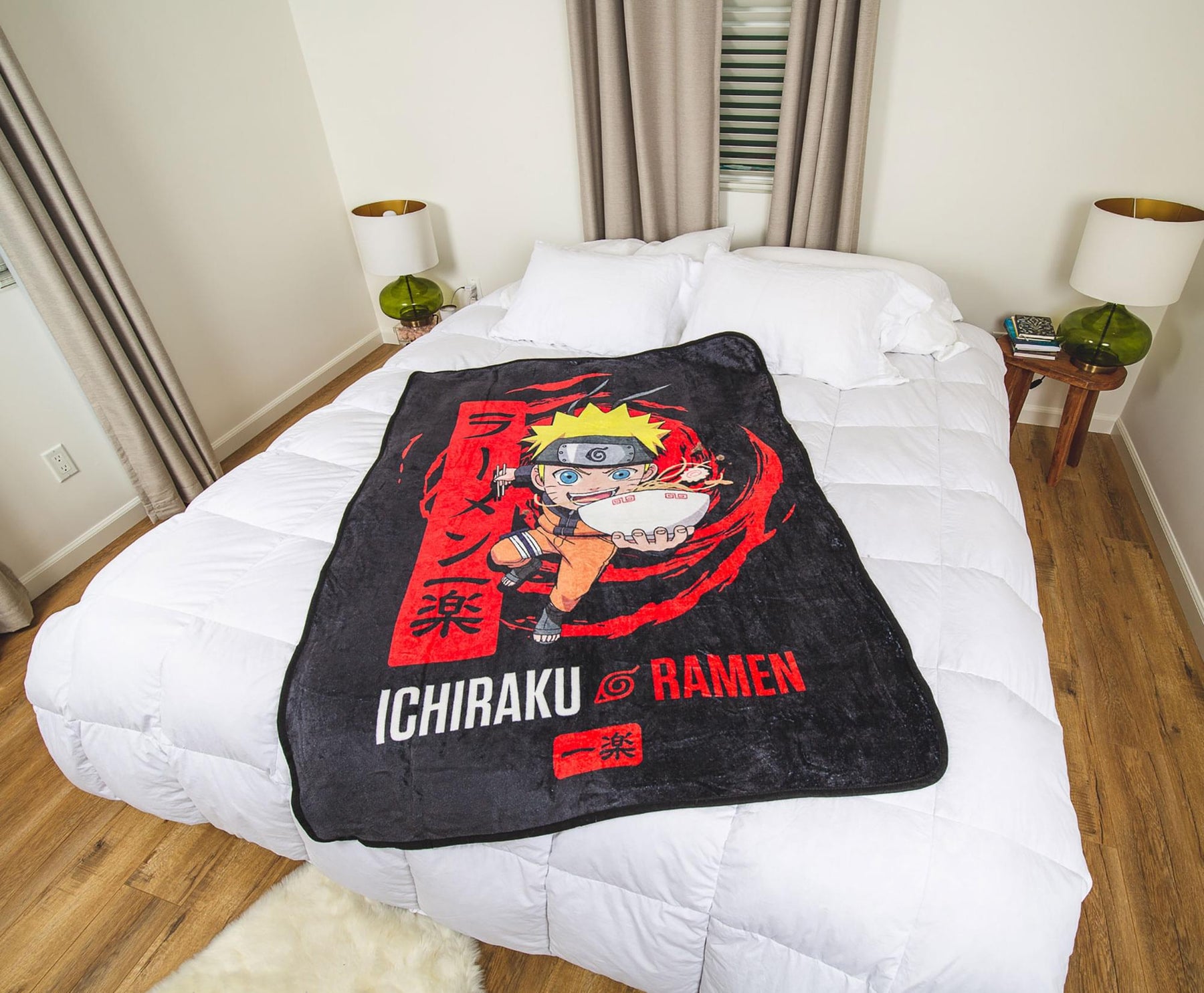 Naruto Shippuden Ichiraku Ramen Fleece Throw Blanket | 45 x 60 Inches