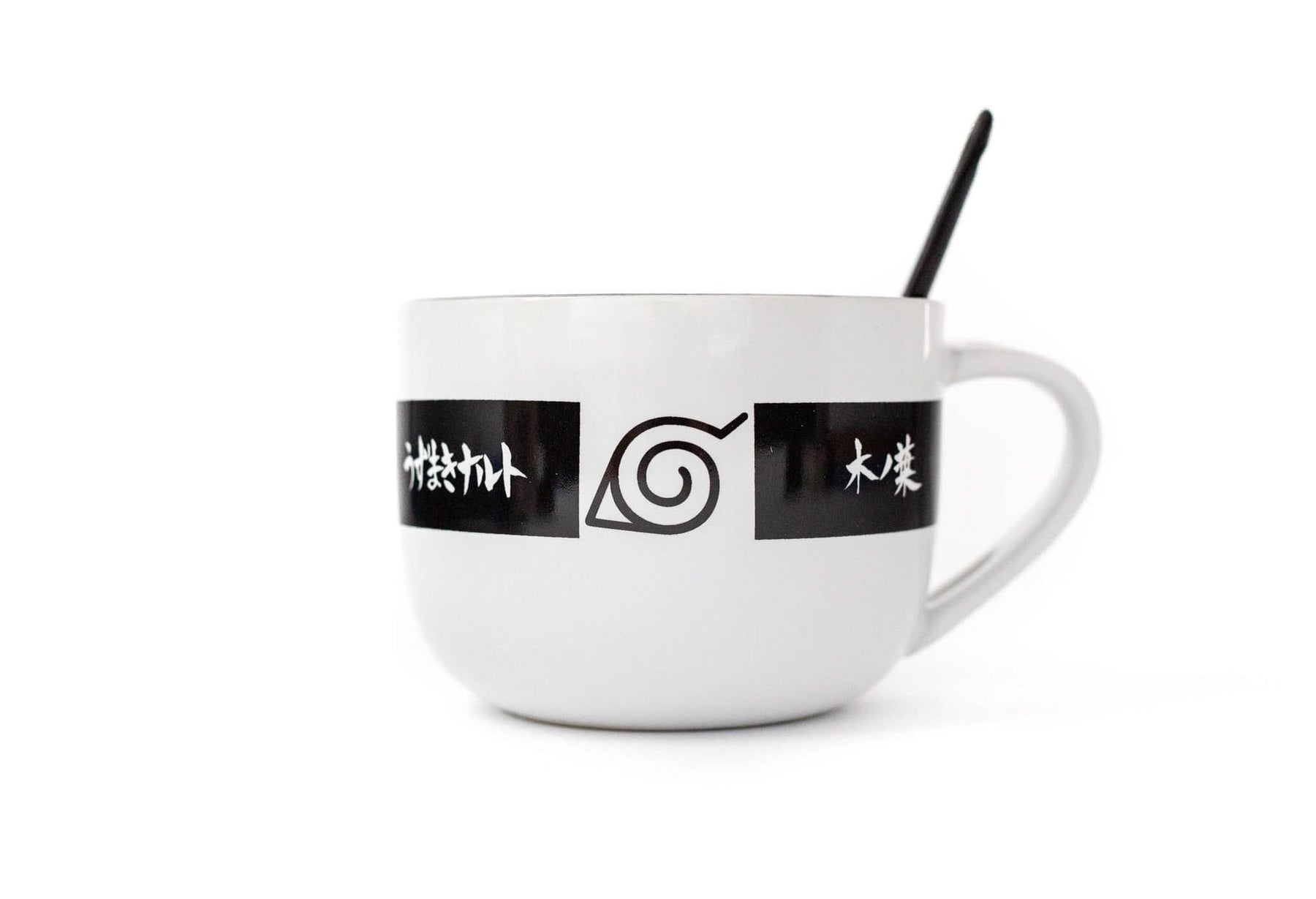 Naruto Anime Ceramic Ramen Soup Mug with Spoon - Awesome 20 oz Coffee Cup for Office