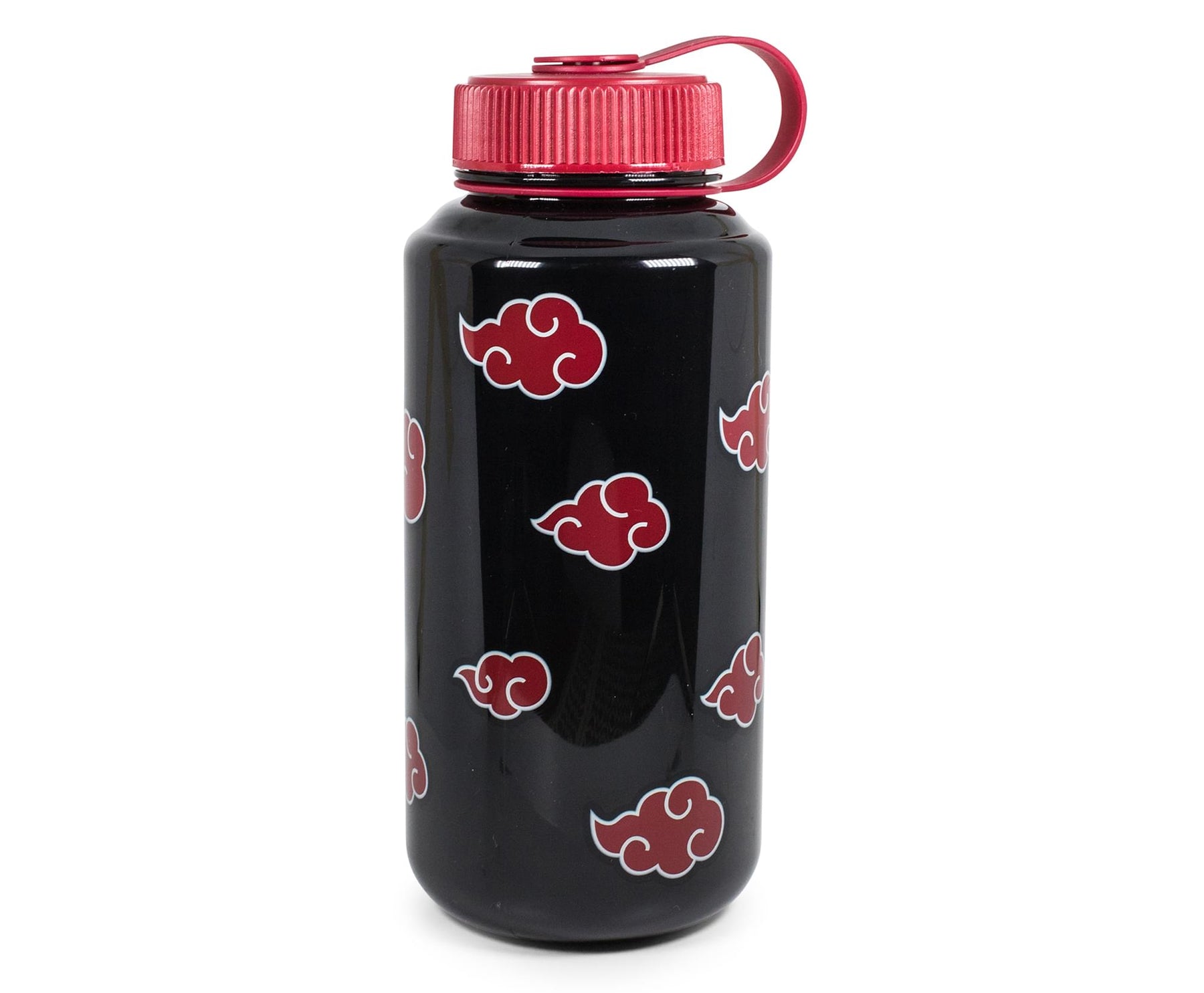 Naruto Shippuden Akatsuki Red Clouds Plastic Water Bottle | Holds 32 Ounces