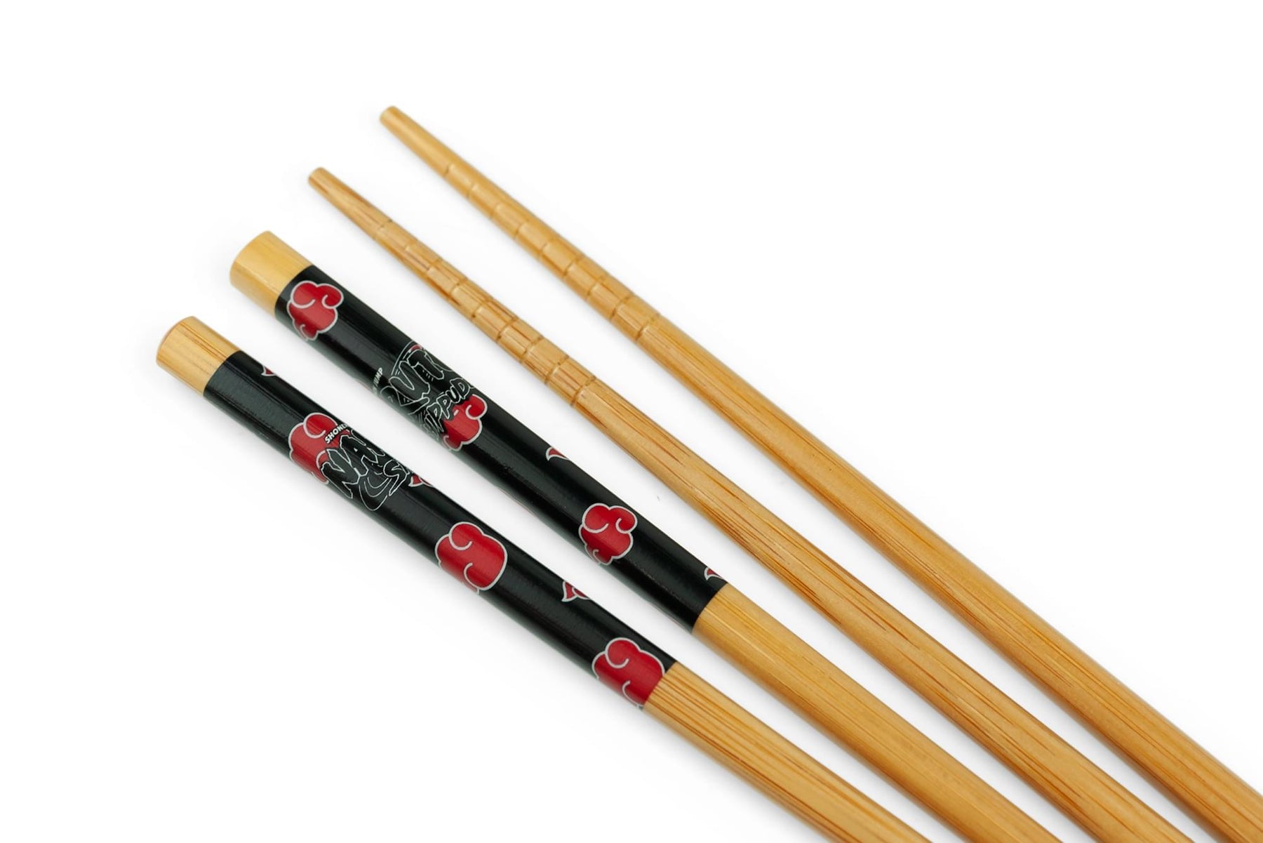 Naruto Shippuden Akatsuki Red Rain Cloud Bamboo Chopsticks | Includes 2 Sets