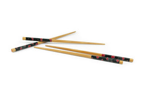Naruto Shippuden Akatsuki Red Rain Cloud Bamboo Chopsticks | Includes 2 Sets