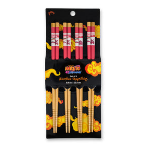 Naruto: Shippuden Ichiraku Ramen Bamboo Chopsticks | Set of 4