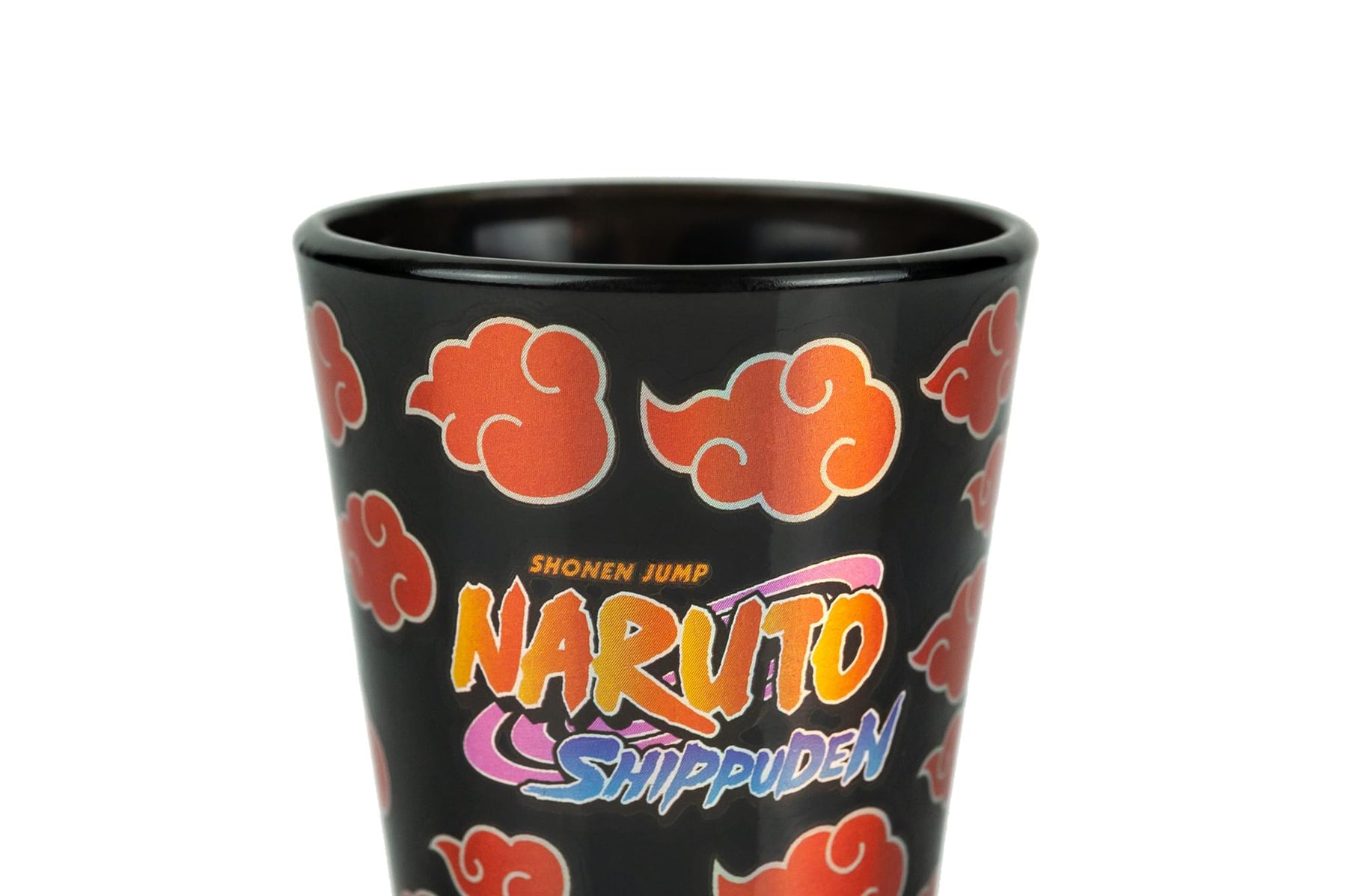 Naruto: Shippuden Akatsuki Emblem Red Rain Cloud Shot Glass | Holds 2 Ounces