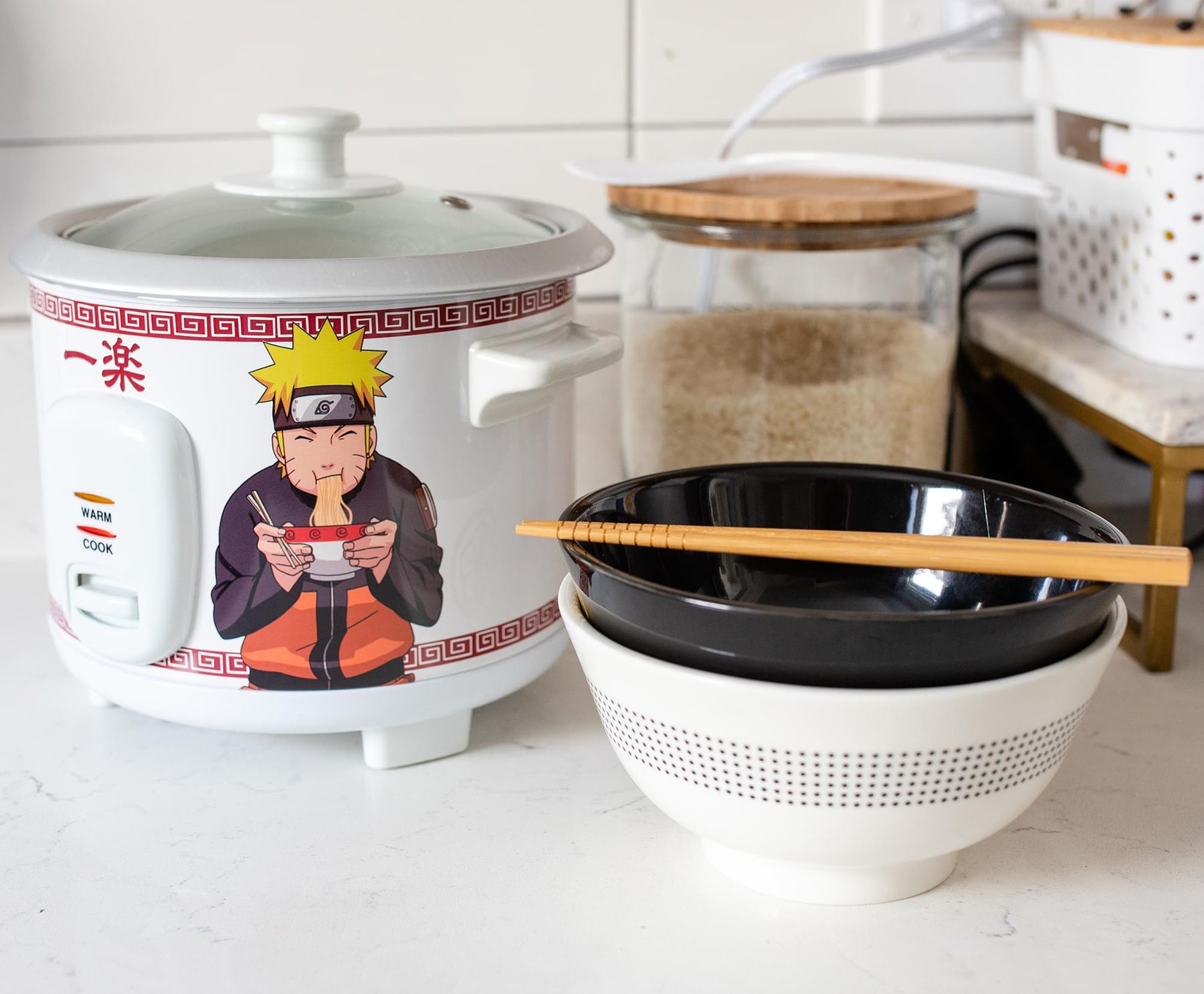 Naruto Shippuden Ichiraku Ramen Automatic Rice Cooker & Warmer | Holds 24 Ounces